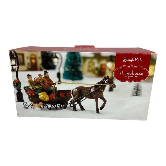 St. Nicholas Square Other - St Nicholas Square Christmas Village Collection Accessory Sleigh Ride P30106-14